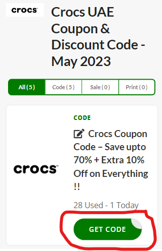 Redeemcoupons - Crocs Codes